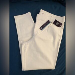 Gloria Vanderbilt White Avery Pull On Pants, Size 18, NWT